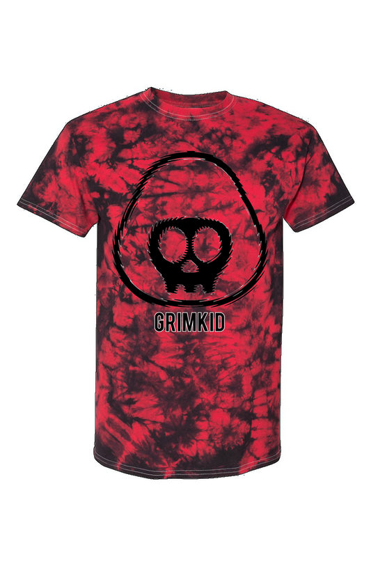 Red Crystal Tie-Dye Tee
