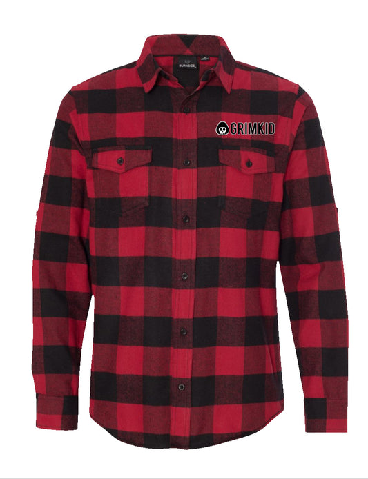 Long Sleeve Flannel Red And Black